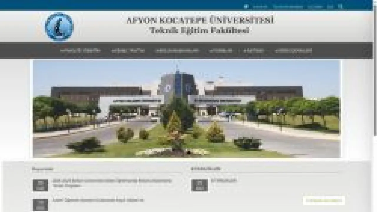 Teknik Eğitim Fakültesi | AKÜ