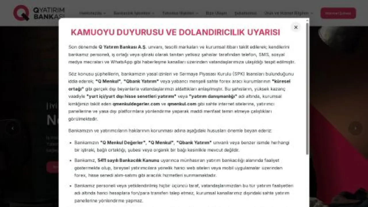 Q Yatırım Bankası