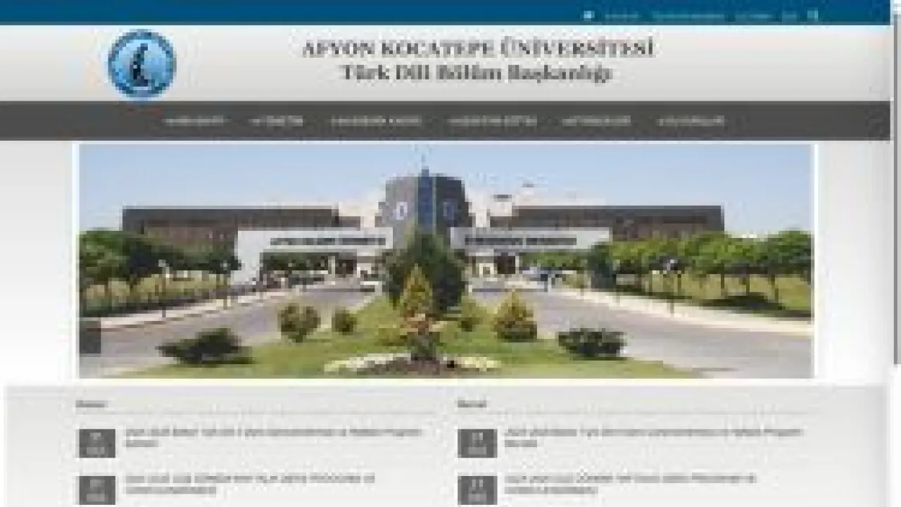 Türk Dili Bölüm Başkanlığı | AKÜ