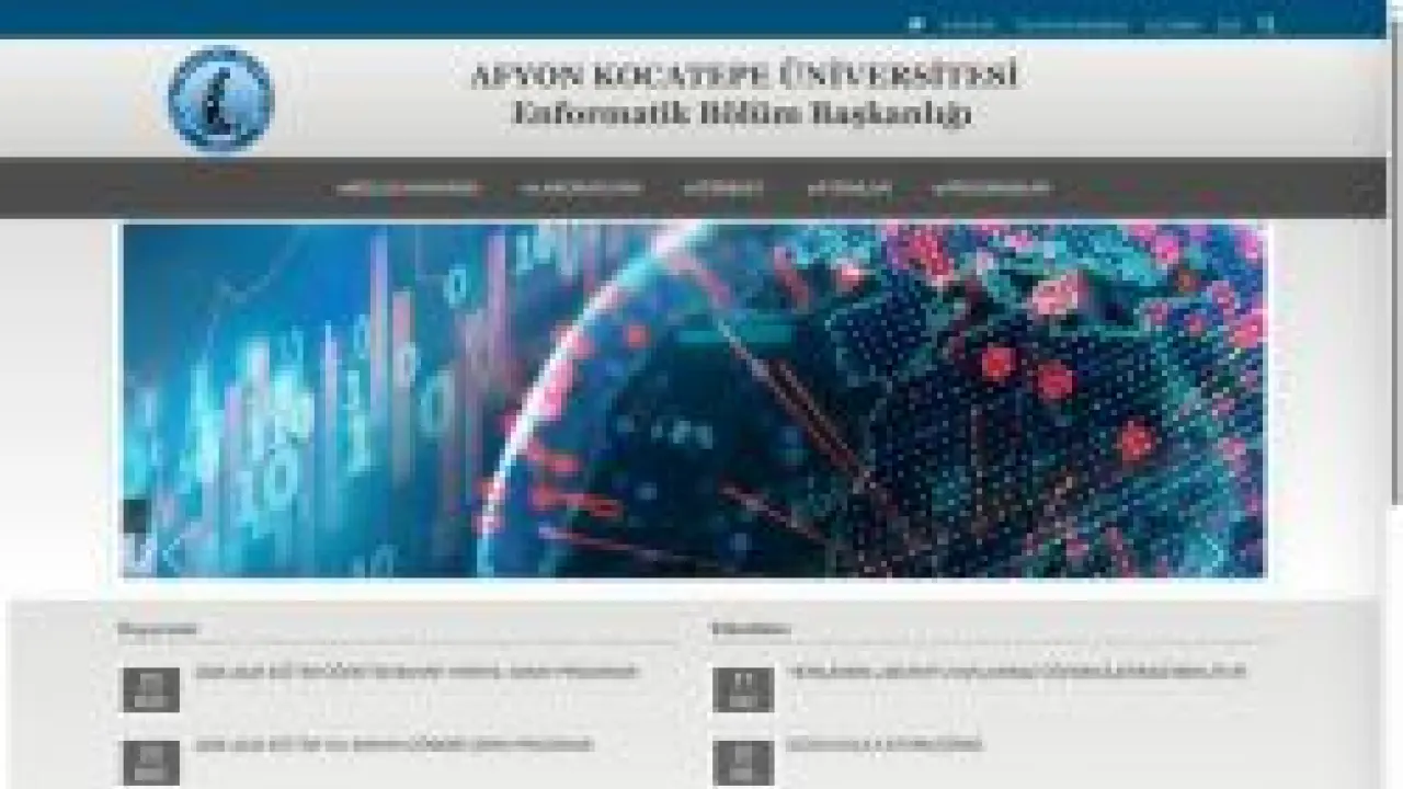 Enformatik Bölüm Başkanlığı | AKÜ