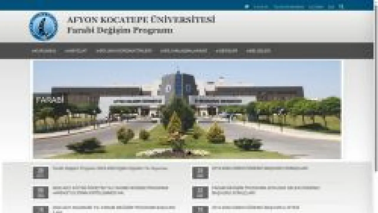 Farabi Değişim Programı – | AKÜ