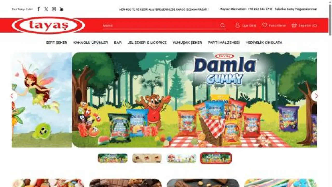 Lezzetli Şekerlemeler ve Çikolatalar | Tayas Online