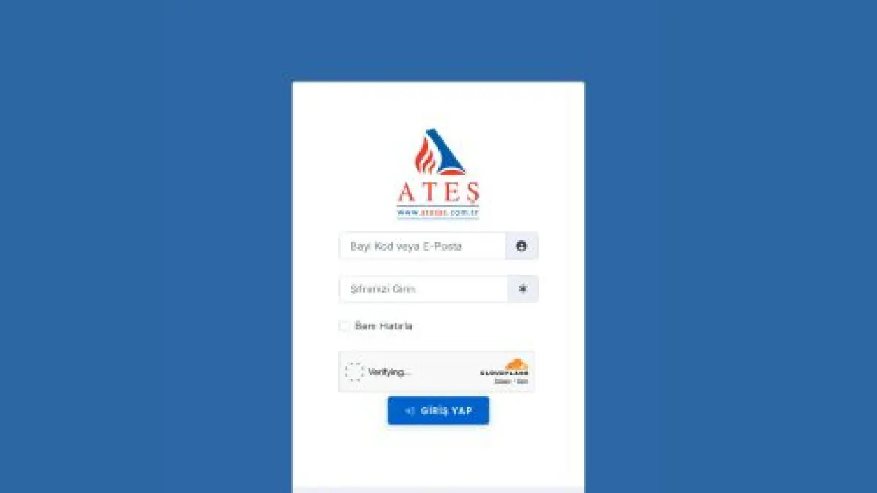 Ateş A.ş. Bayi Portal