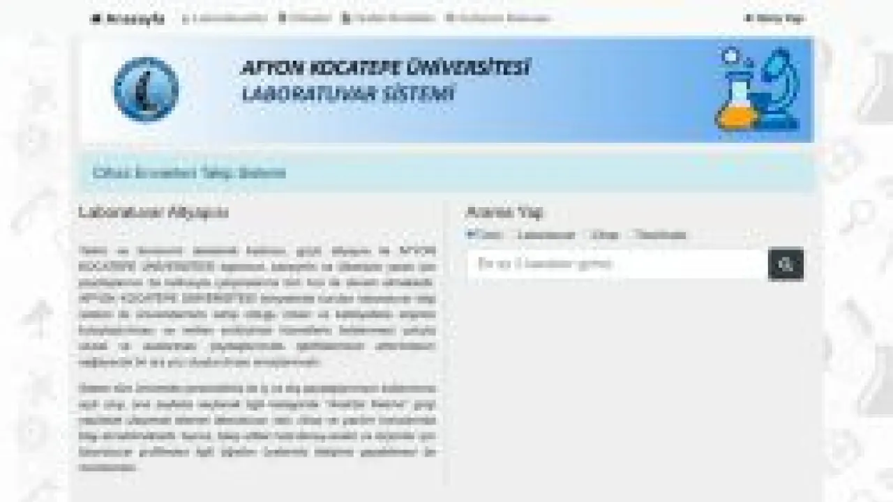 Laboratuvar Sistemi