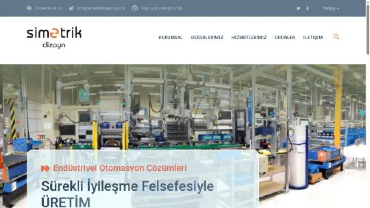 Simetrik Dizayn A.Ş. – Makine ve robot tasarım, üretim, montaj, otomasyon ve devreye alma faaliyetleri