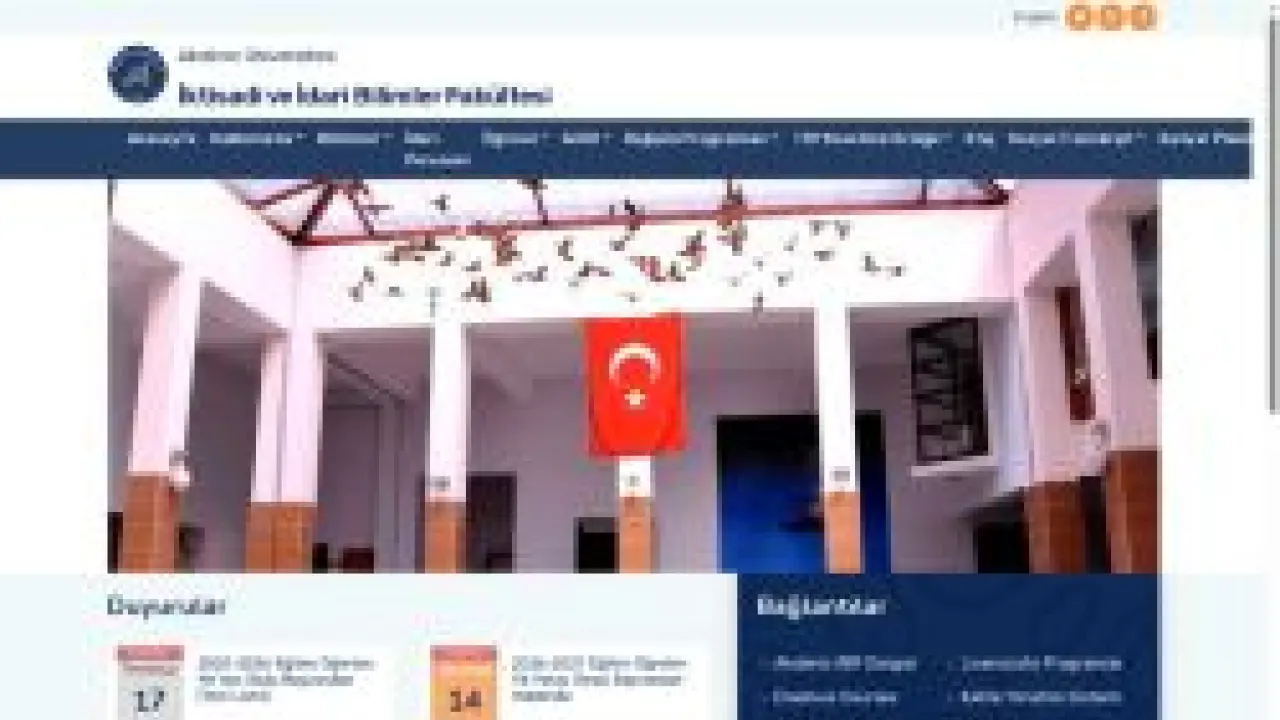 İktisadi ve İdari Bilimler Fakültesi-Ana Sayfa