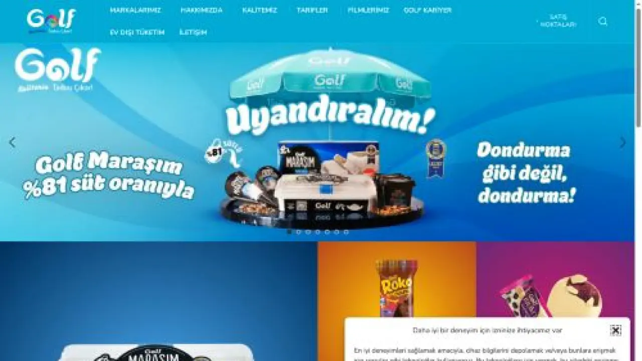 Golf Dondurma | Kalitenin Tadını Çıkar