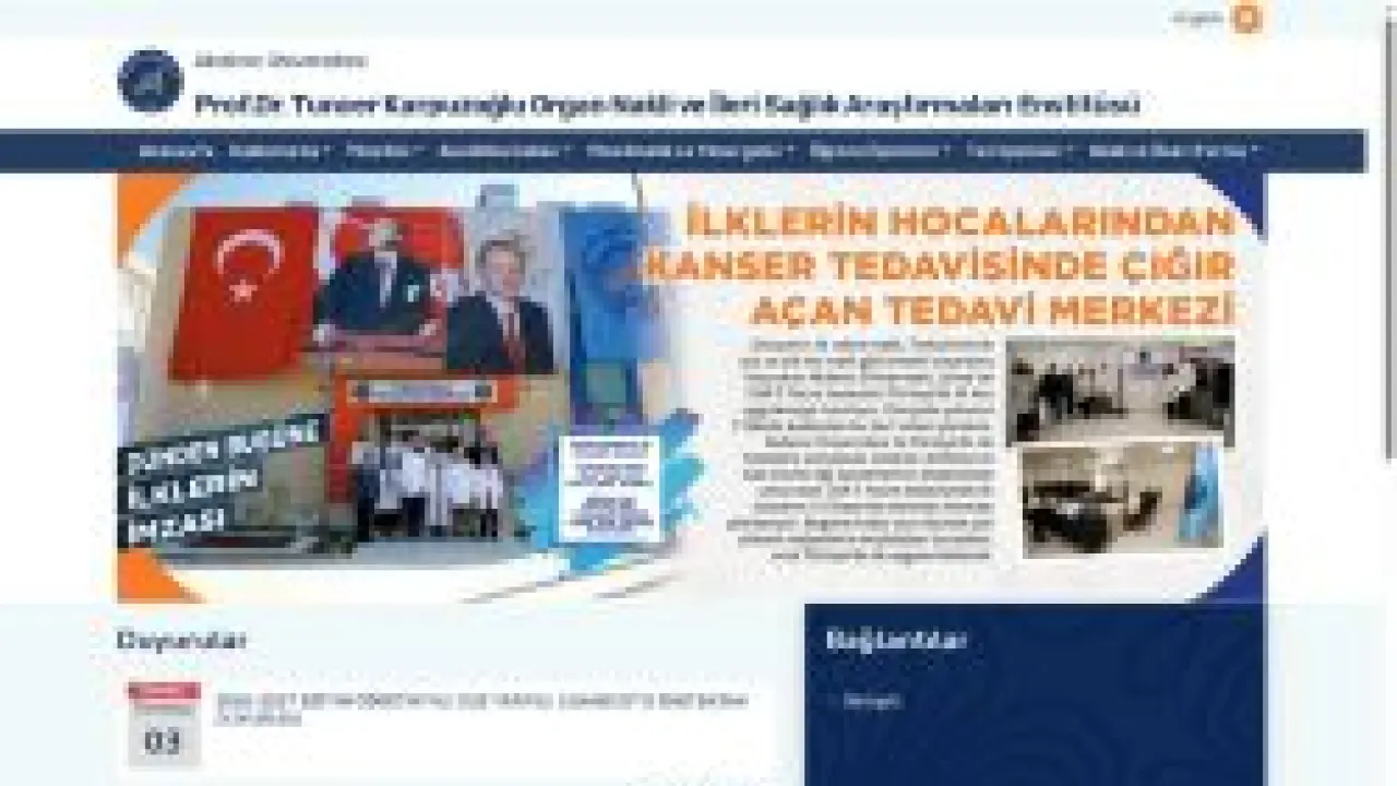 Prof.Dr.Tuncer Karpuzoğlu Organ Nakli Enstitüsü-Ana Sayfa