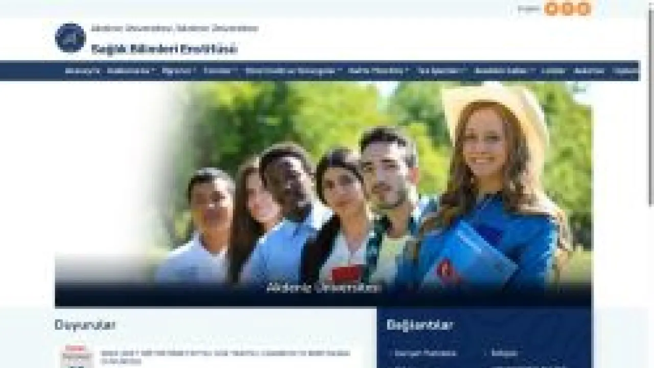 Sağlık Bilimleri Enstitüsü-Ana Sayfa