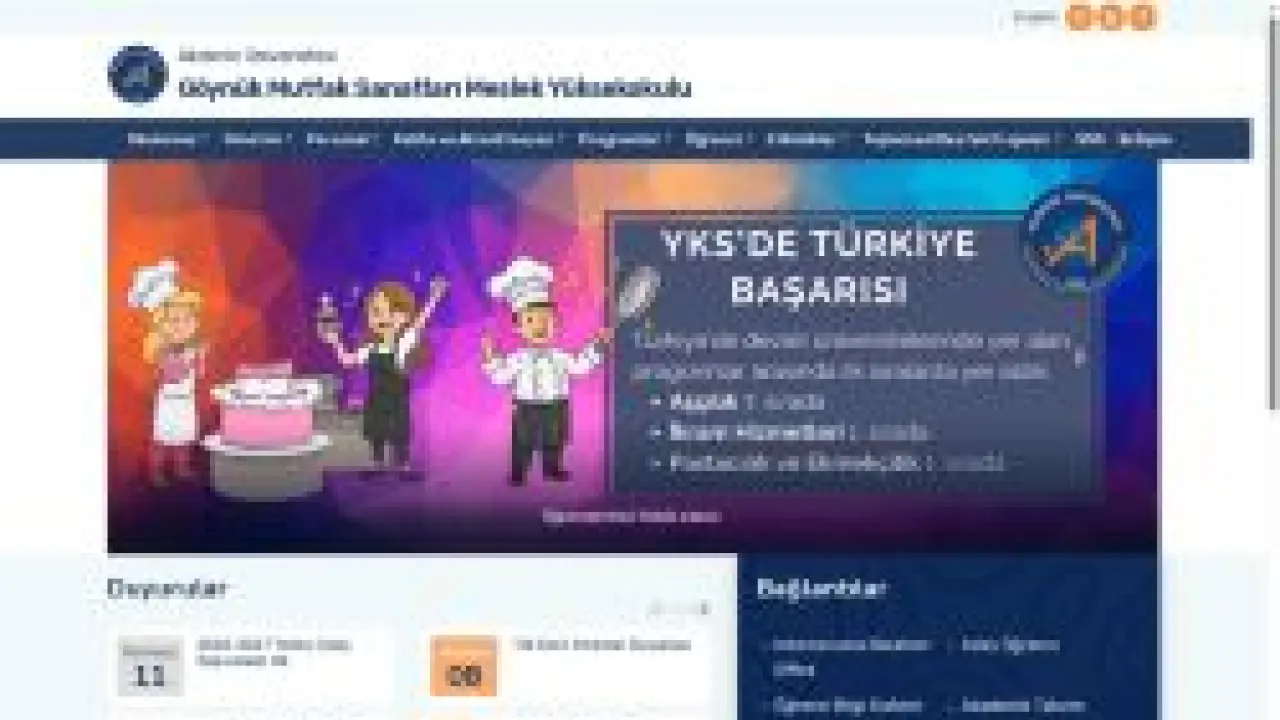 Göynük Mutfak Sanatları MYO-Ana Sayfa