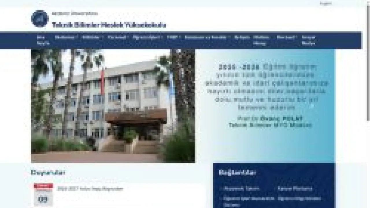 Teknik Bilimler MYO-Ana Sayfa
