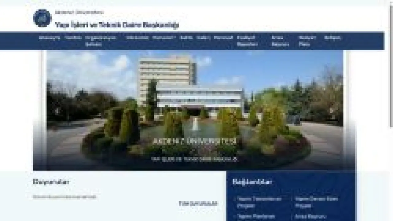 Yapı İşleri ve Teknik Daire Başkanlığı-Ana Sayfa