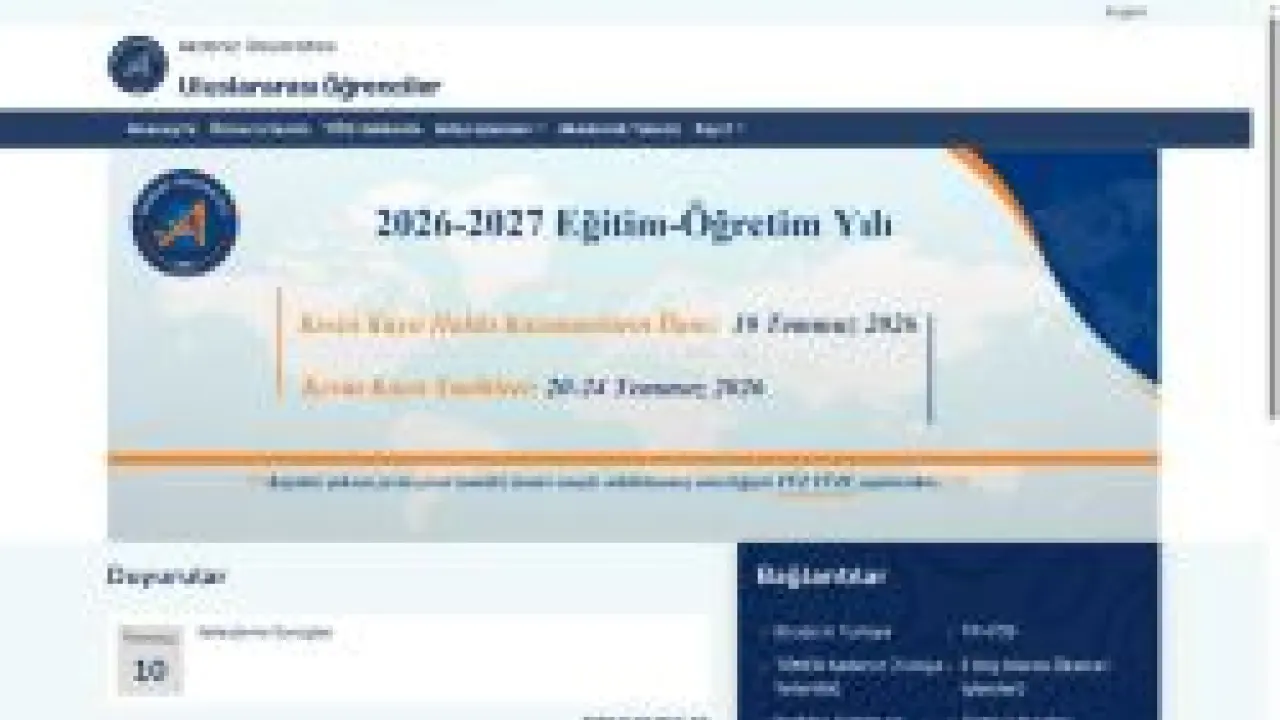 Öğrenci İşleri Daire Başkanlığı / YÖS-Ana Sayfa