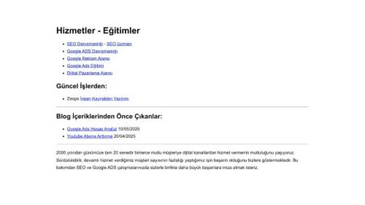 Eticaret yazılımları sunarız - SEO - Google ADS