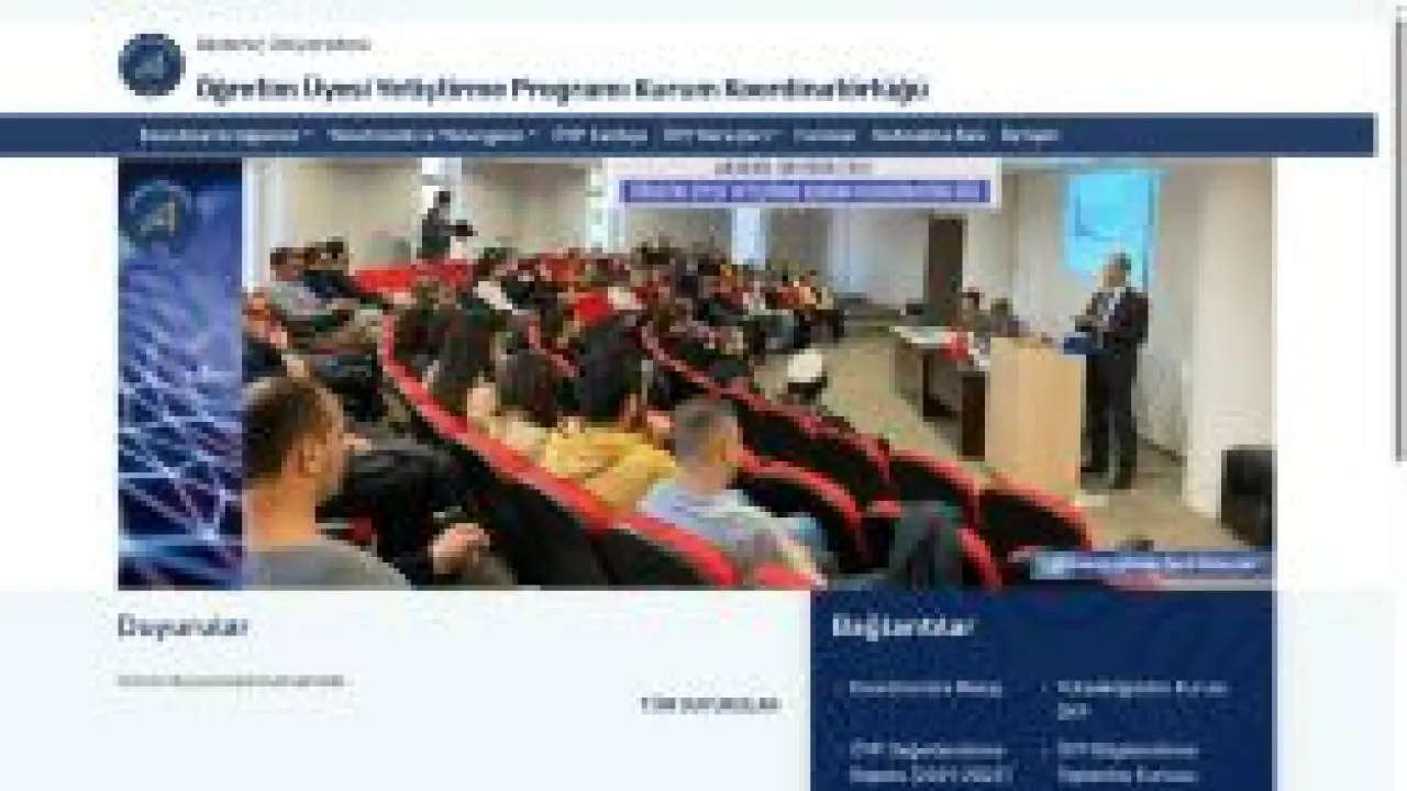 Öğretim Üyesi Yetiştirme Programı Kurum Koordinatörlüğü-Ana Sayfa
