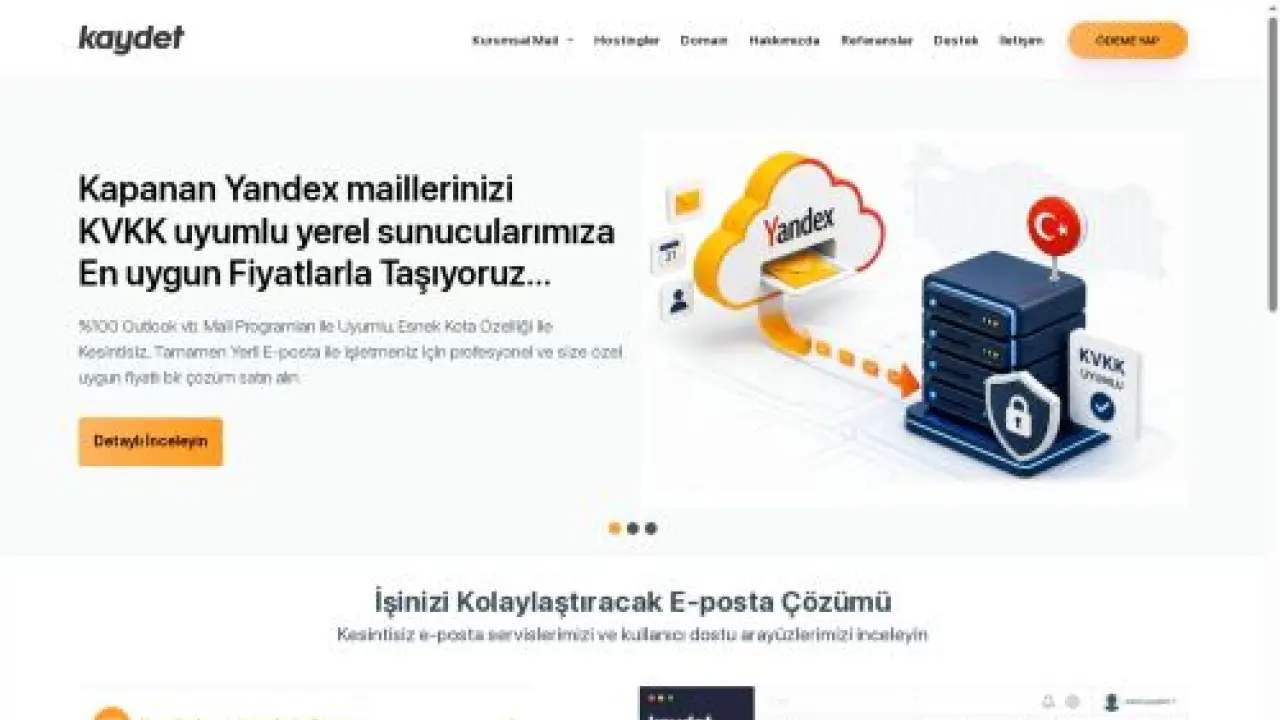 Kaydet mail www.kaydet.com.tr - Kurumsal mail hizmeti Denizli