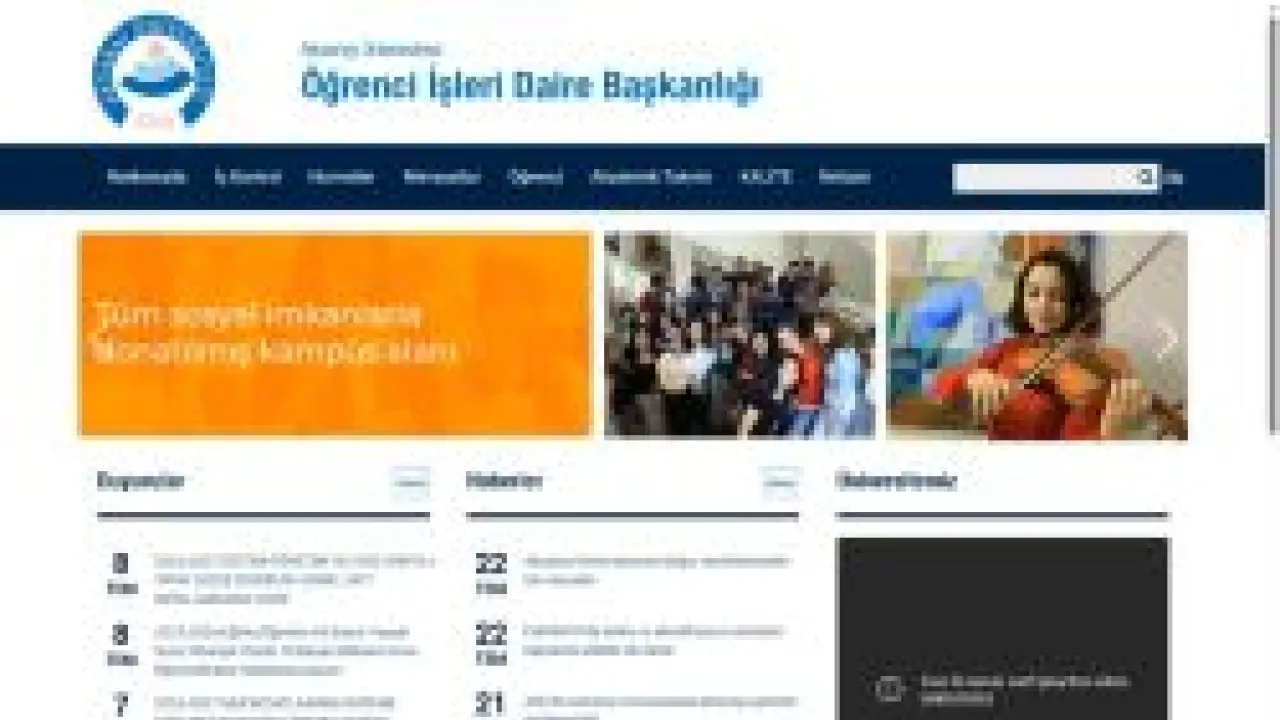 Öğrenci İşleri Daire Başkanlığı