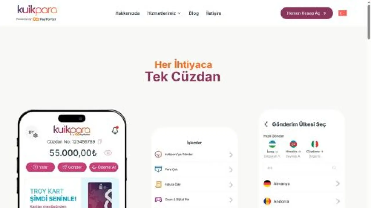 Mobil Dijital Cüzdan | Para Transferi