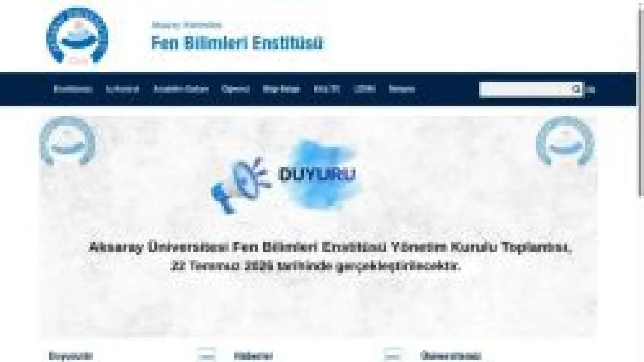 Fen Bilimleri Enstitüsü