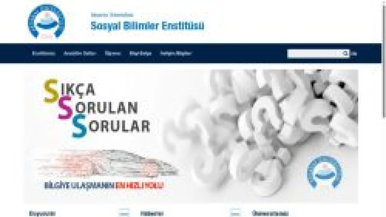 Sosyal Bilimler Enstitüsü