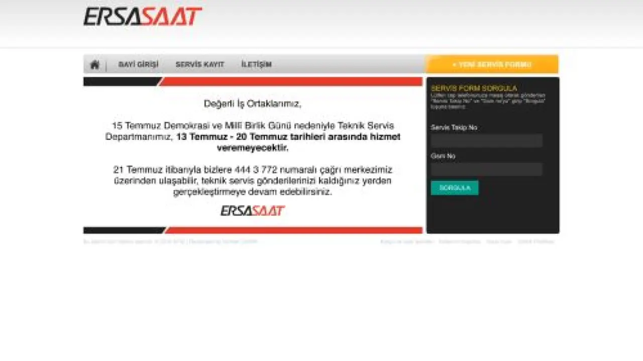 Ersa Teknik Servis Otomasyon Sistemi