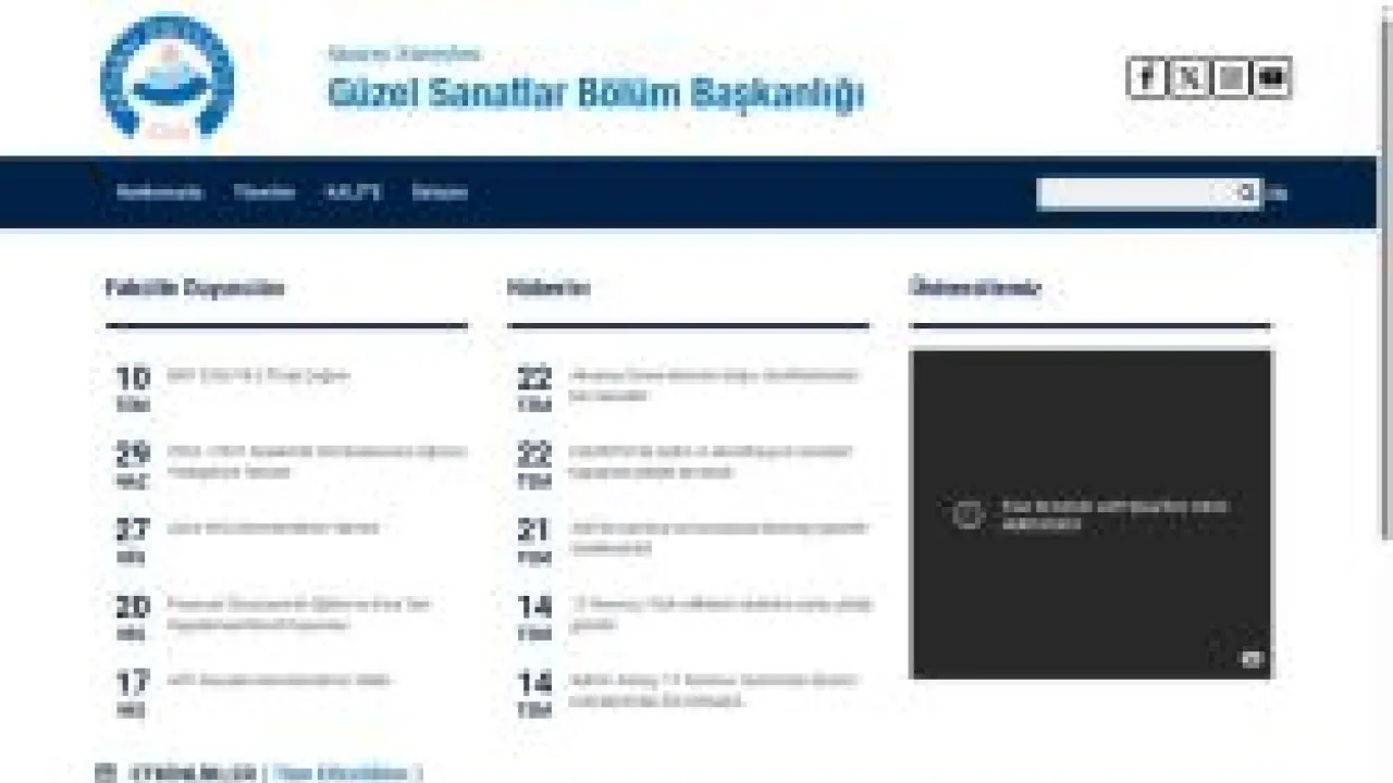 Güzel Sanatlar Bölüm Başkanlığı