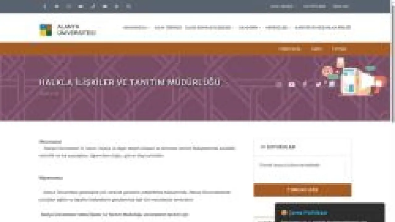 Halkla İlişkiler ve Tanıtım Müdürlüğü