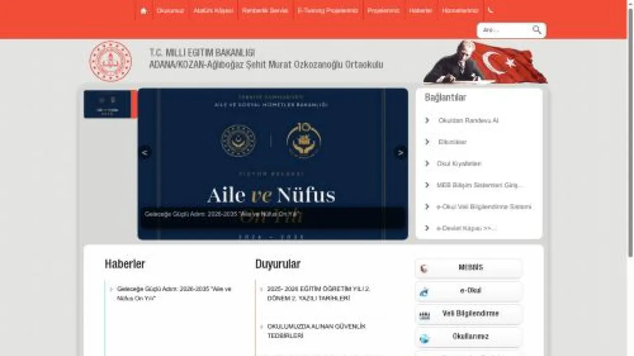 Ağlıboğaz Şehit Murat Özkozanoğlu Ortaokulu - ADANA / KOZAN