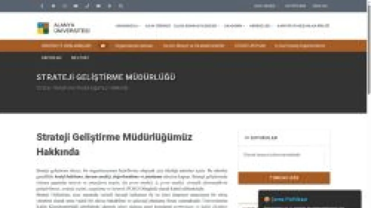 Strateji Geliştirme Müdürlüğü