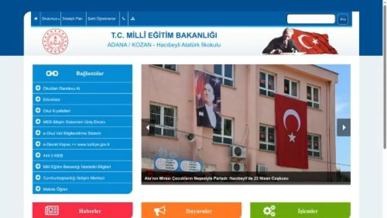 Hacıbeyli Atatürk İlkokulu - ADANA / KOZAN