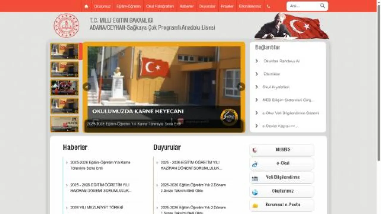 Sağkaya Çok Programlı Anadolu Lisesi - ADANA / CEYHAN