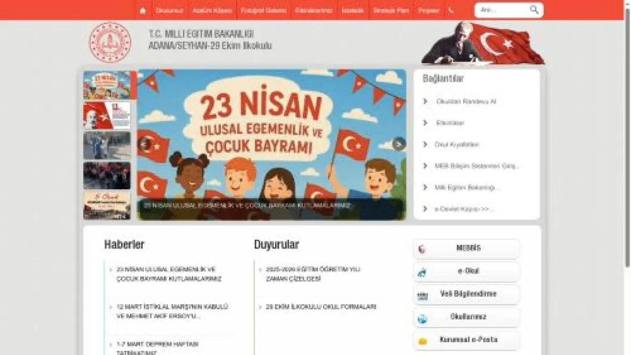 29 Ekim İlkokulu - ADANA / SEYHAN
