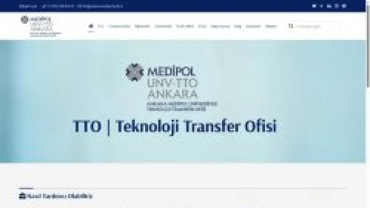 Ankara Medipol Üniversitesi | Teknoloji Transfer Ofisi – TTO | Teknoloji Transfer Ofisi