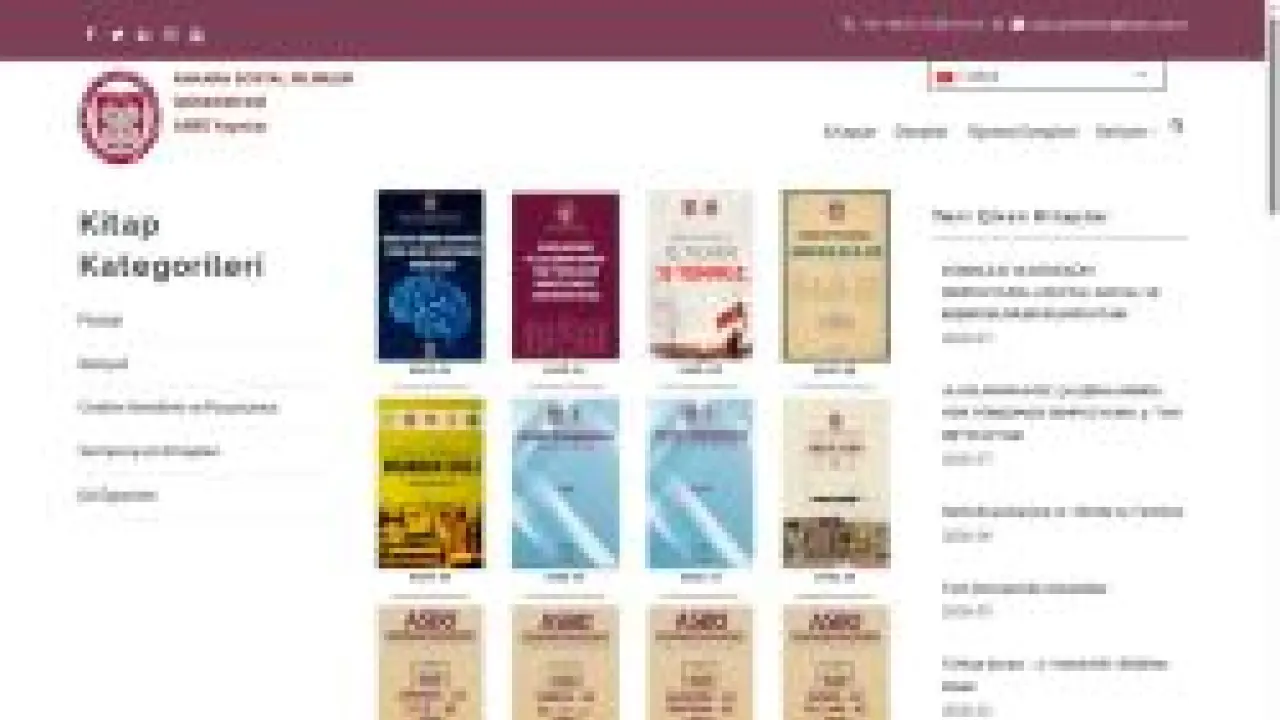 Kitaplar | Ankara Sosyal Bilimler Üniversitesi Yayınları