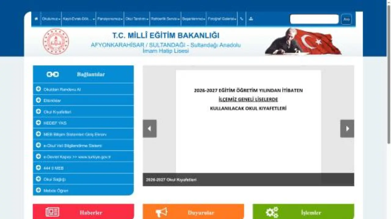 Sultandağı Anadolu İmam Hatip Lisesi - AFYONKARAHİSAR / SULTANDAĞI