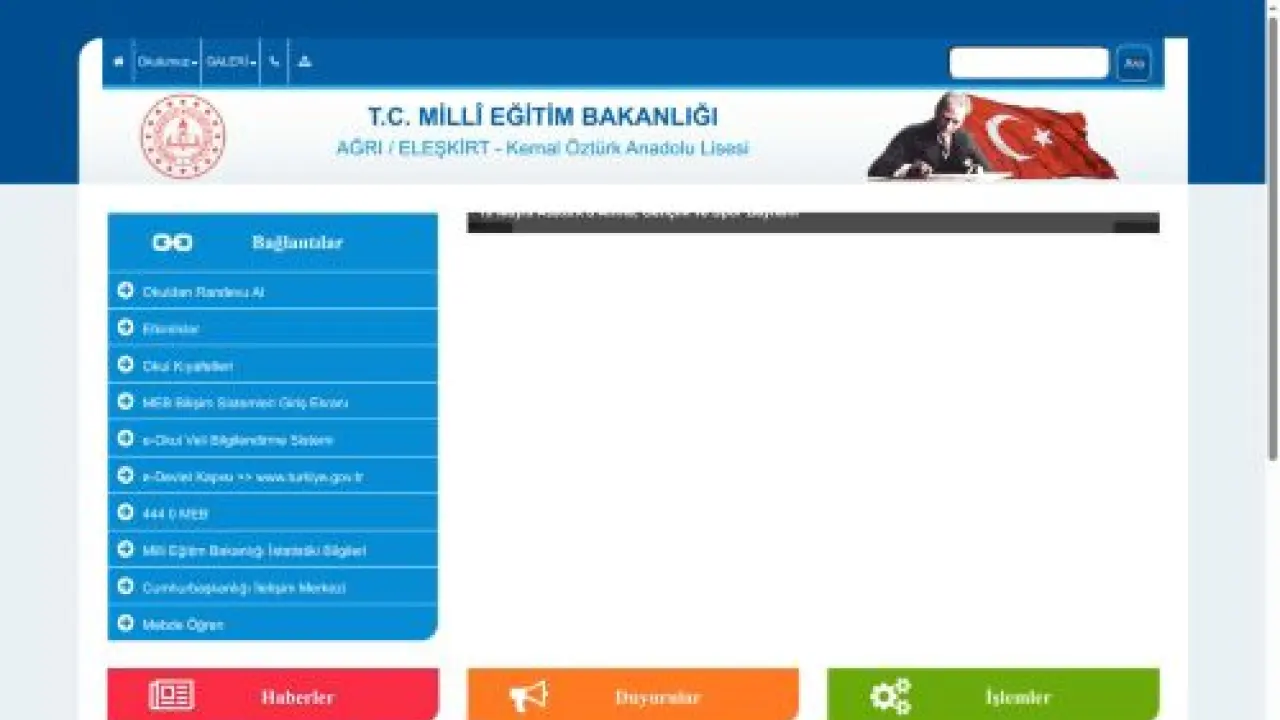 Kemal Öztürk Anadolu Lisesi - AĞRI / ELEŞKİRT