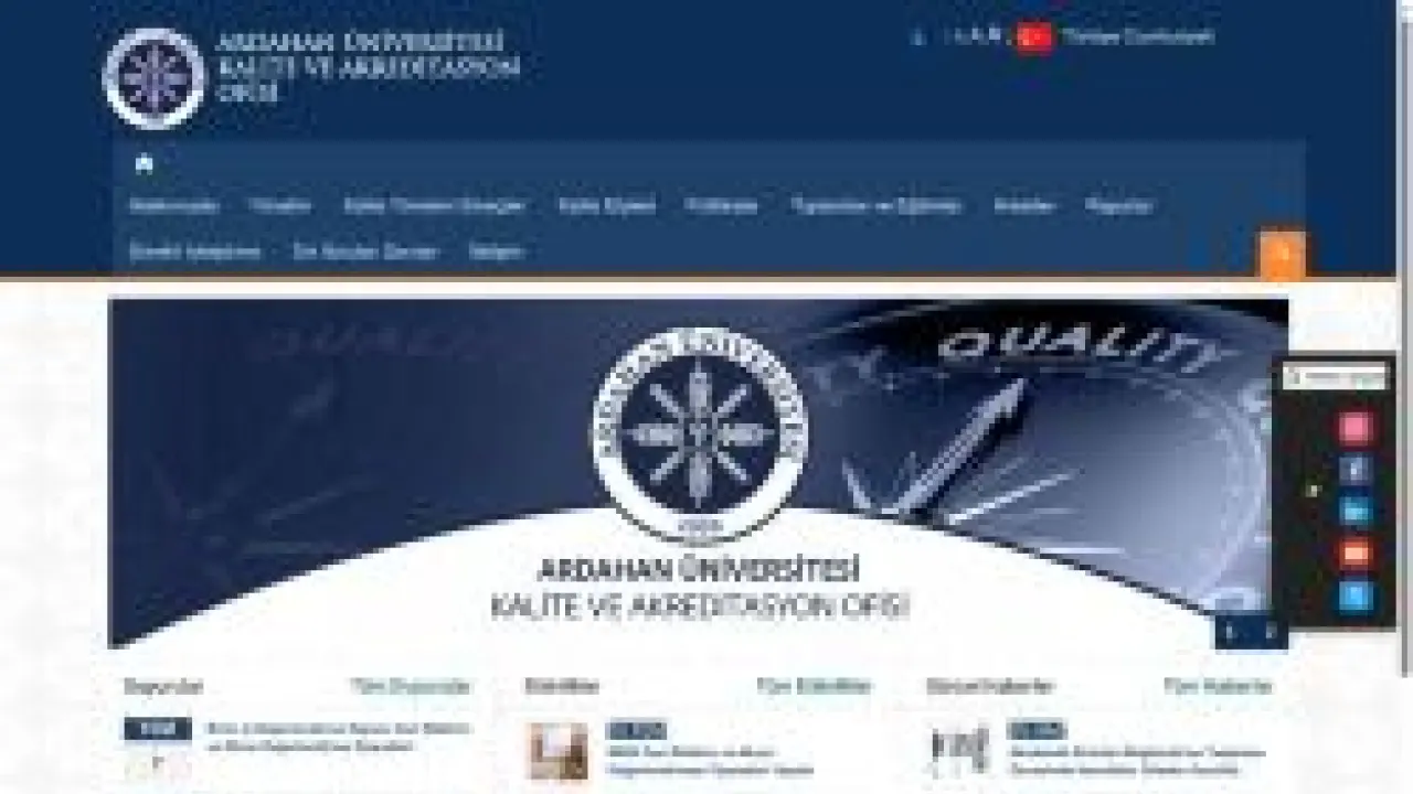 Anasayfa | Kalite ve Akreditasyon Ofisi