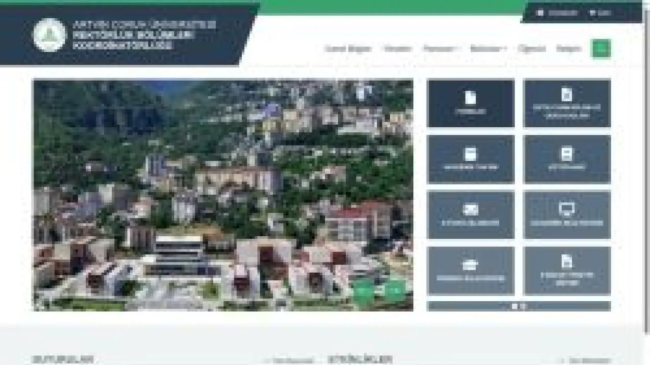 Artvin Çoruh Üniversitesi - Rektörlük Bölümleri Koordinatörlüğü