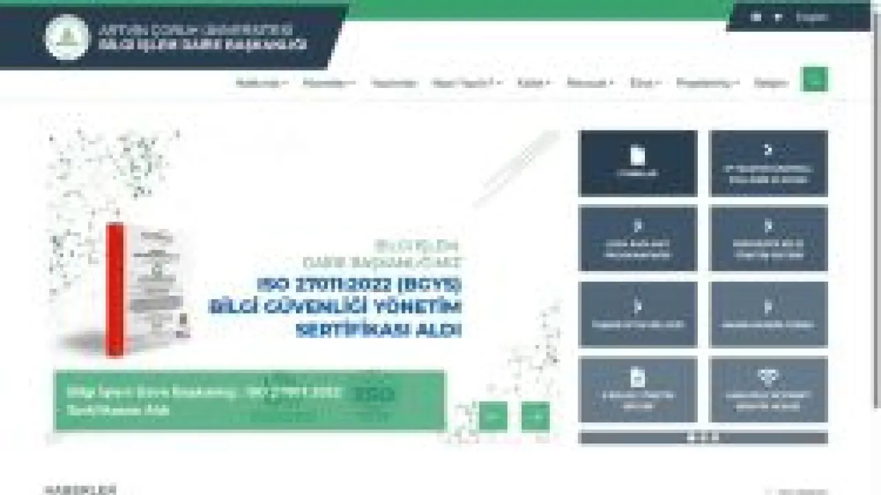 Artvin Çoruh Üniversitesi - Bilgi İşlem Daire Başkanlığı