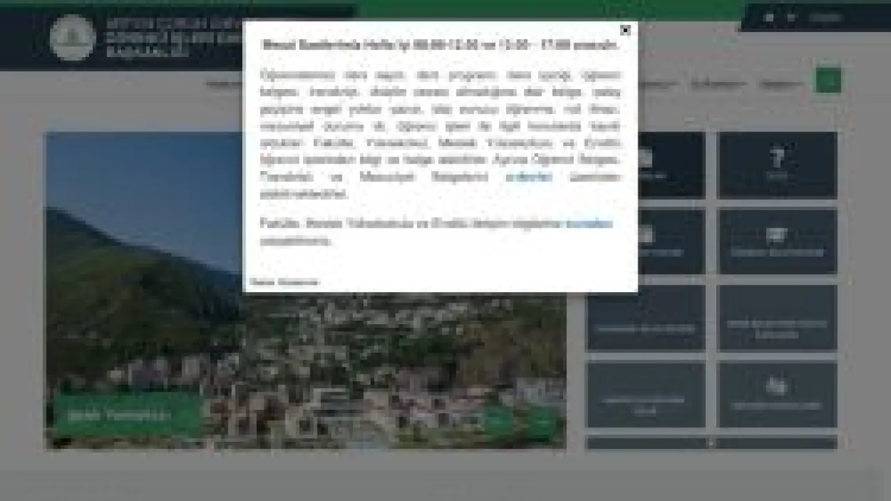 Artvin Çoruh Üniversitesi - Öğrenci İşleri Daire Başkanlığı