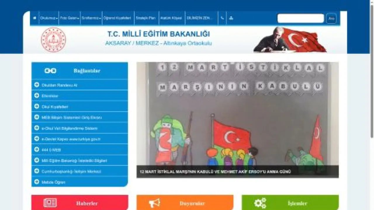 Altınkaya Ortaokulu - AKSARAY / MERKEZ