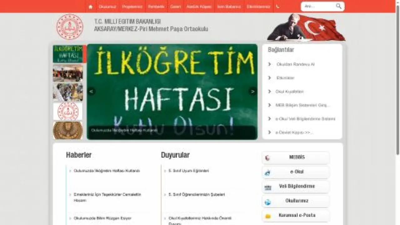 Piri Mehmet Paşa Ortaokulu - AKSARAY / MERKEZ