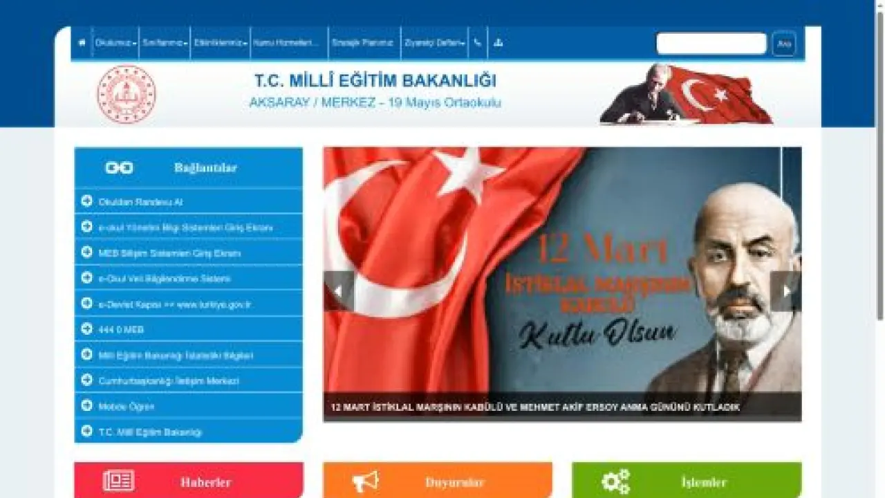 19 Mayıs Ortaokulu - AKSARAY / MERKEZ