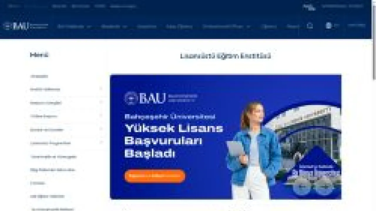 BAU Lisansüstü Eğitim Enstitüsü