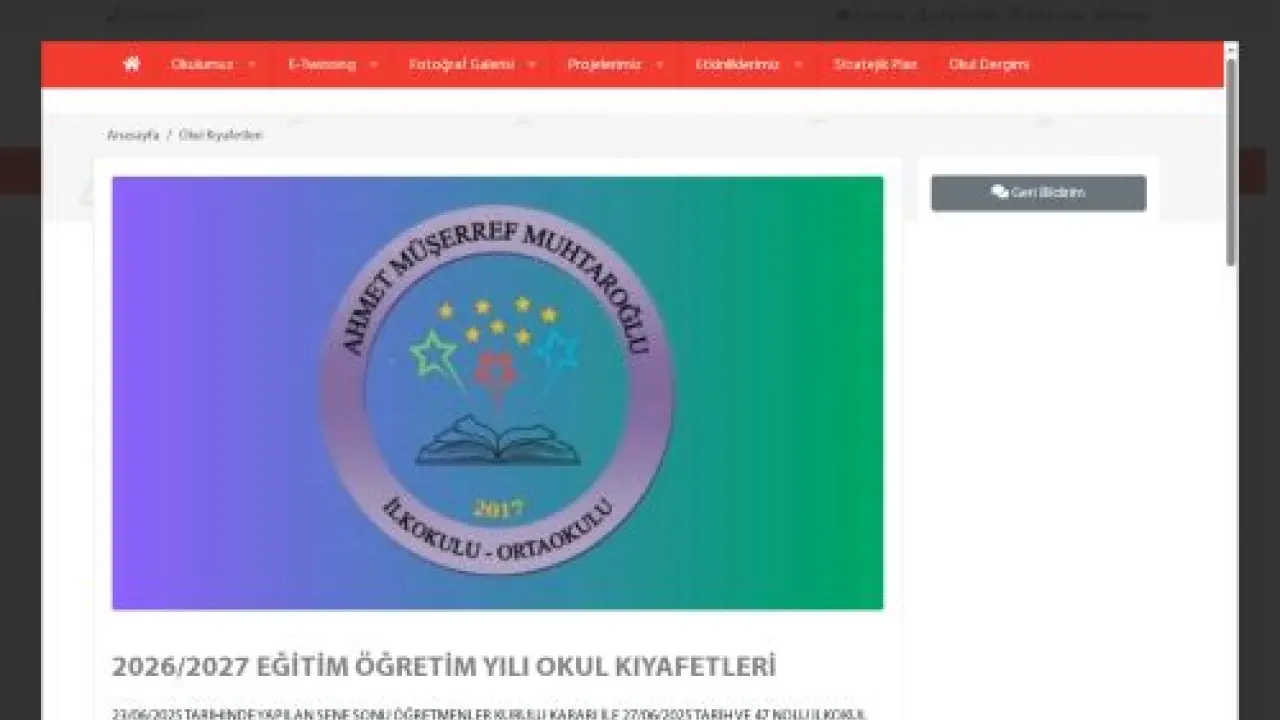 Ahmet Müşerref Muhtaroğlu Ortaokulu - ANKARA / PURSAKLAR