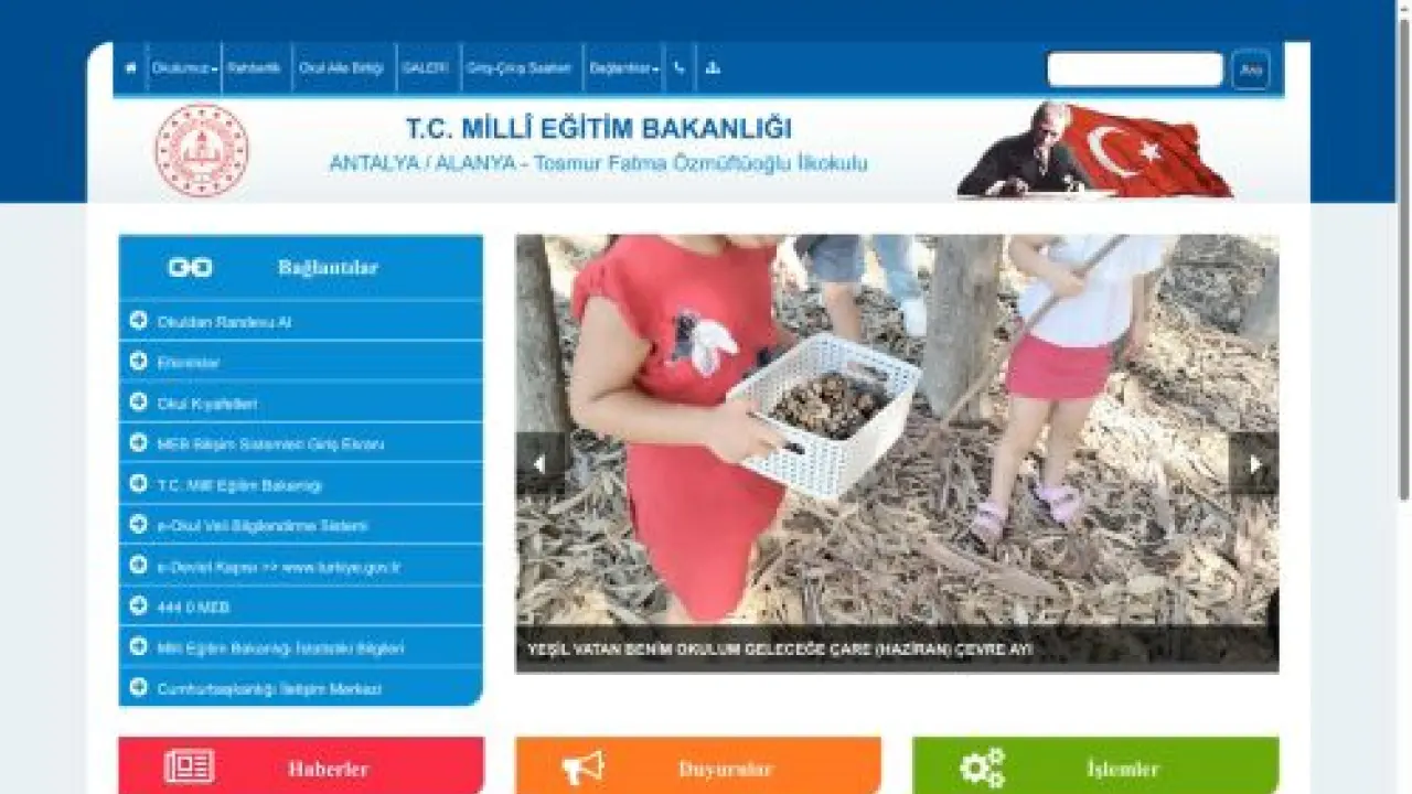 Tosmur Fatma Özmüftüoğlu İlkokulu - ANTALYA / ALANYA