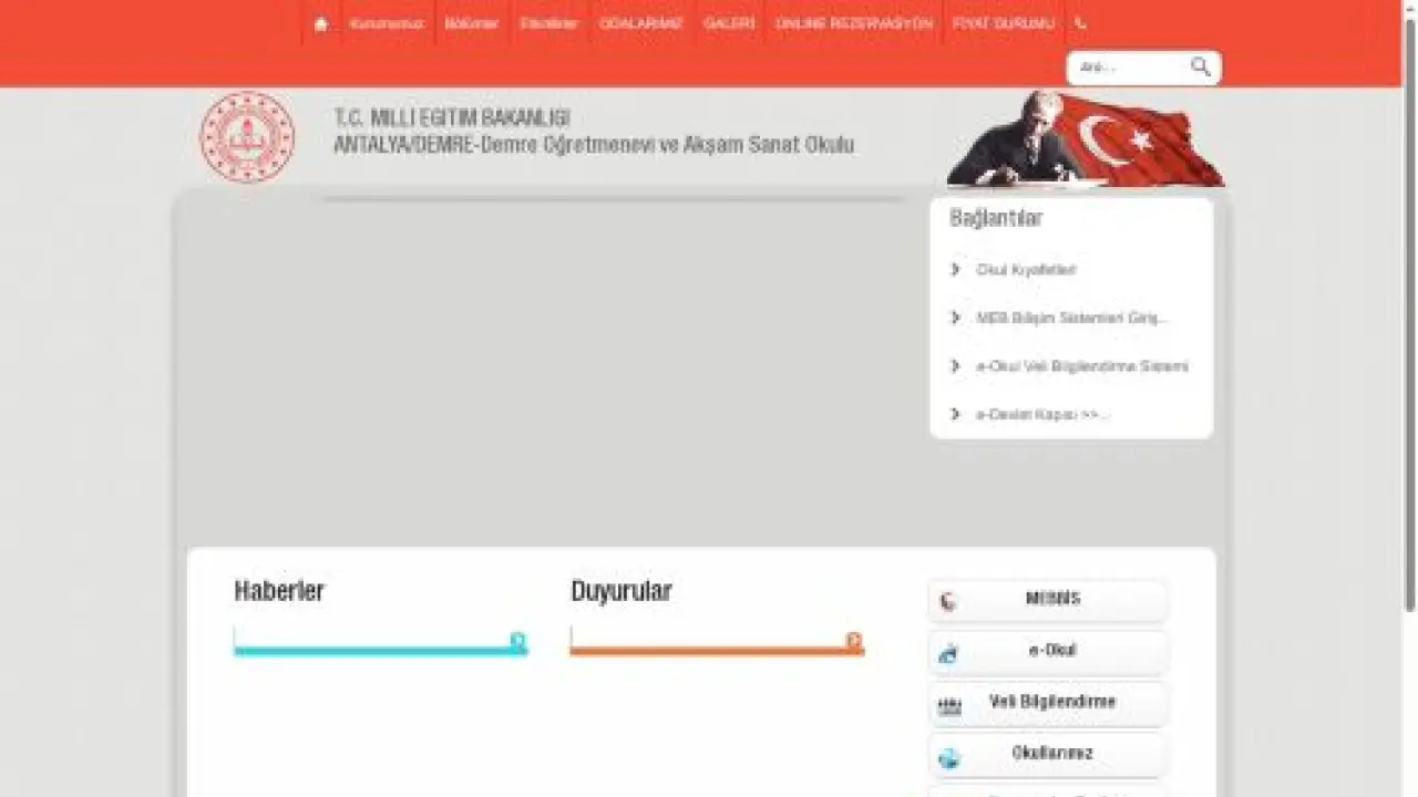 Demre Öğretmenevi ve Akşam Sanat Okulu - ANTALYA / DEMRE