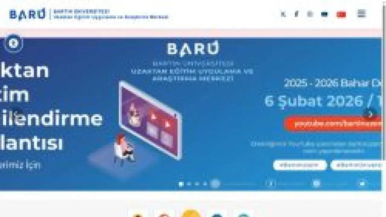 Bartın Üniversitesi - Ana Sayfa - Uzaktan Eğitim Uygulama ve Araştırma Merkezi