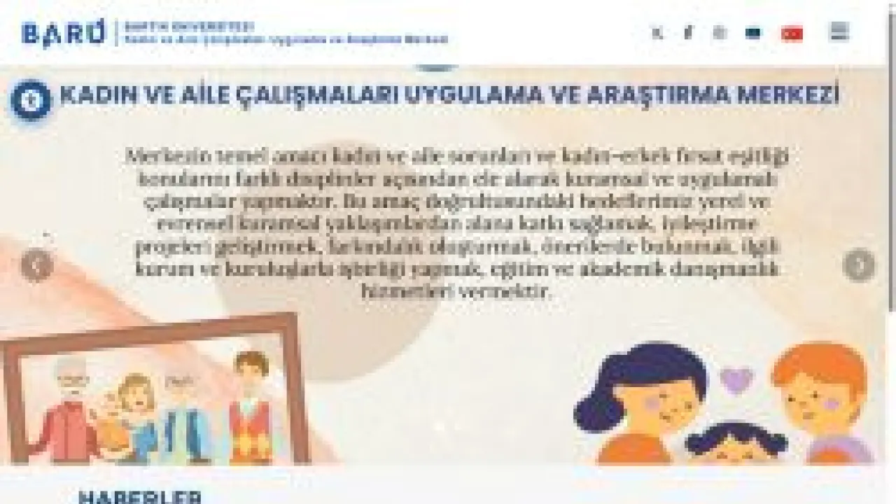 Bartın Üniversitesi - Ana Sayfa - Kadın ve Aile Çalışmaları Uygulama ve Araştırma Merkezi