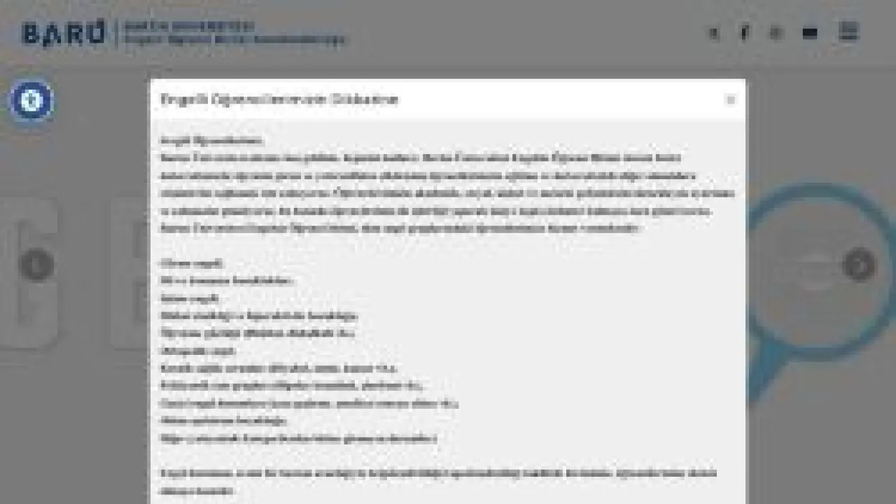 Bartın Üniversitesi - Ana Sayfa - Engelli Öğrenci Birimi Koordinatörlüğü